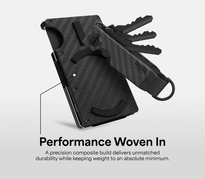 Ridge Wallet For MagSafe - Carbon Fiber 3k