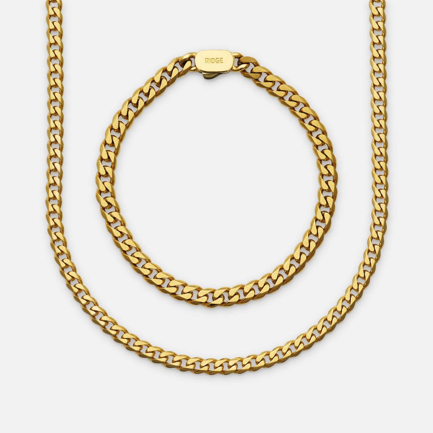 Curb Chain Kit - 18K Gold - Large