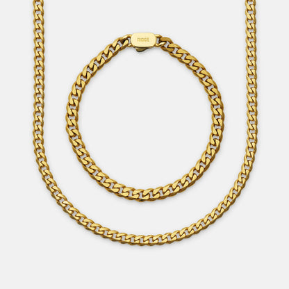 Curb Chain Kit - 18K Gold - Medium
