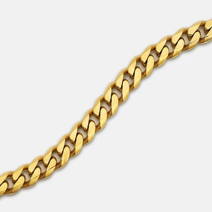 5mm Curb Chain - 18K Gold - 20"