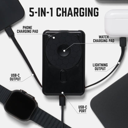 Ridge Power Bank - 10k mAh Bundle - Matte Black - 3-Pack