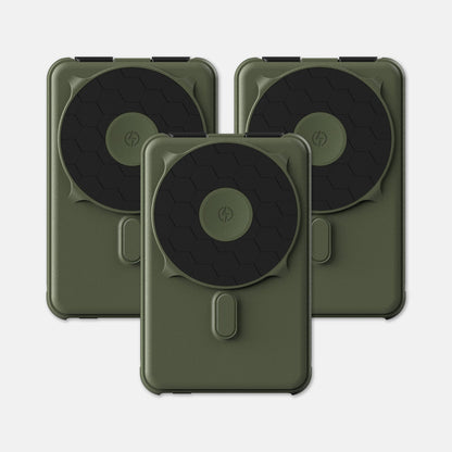 Ridge Power Bank - 10k mAh Bundle - Matte Olive - 3-Pack