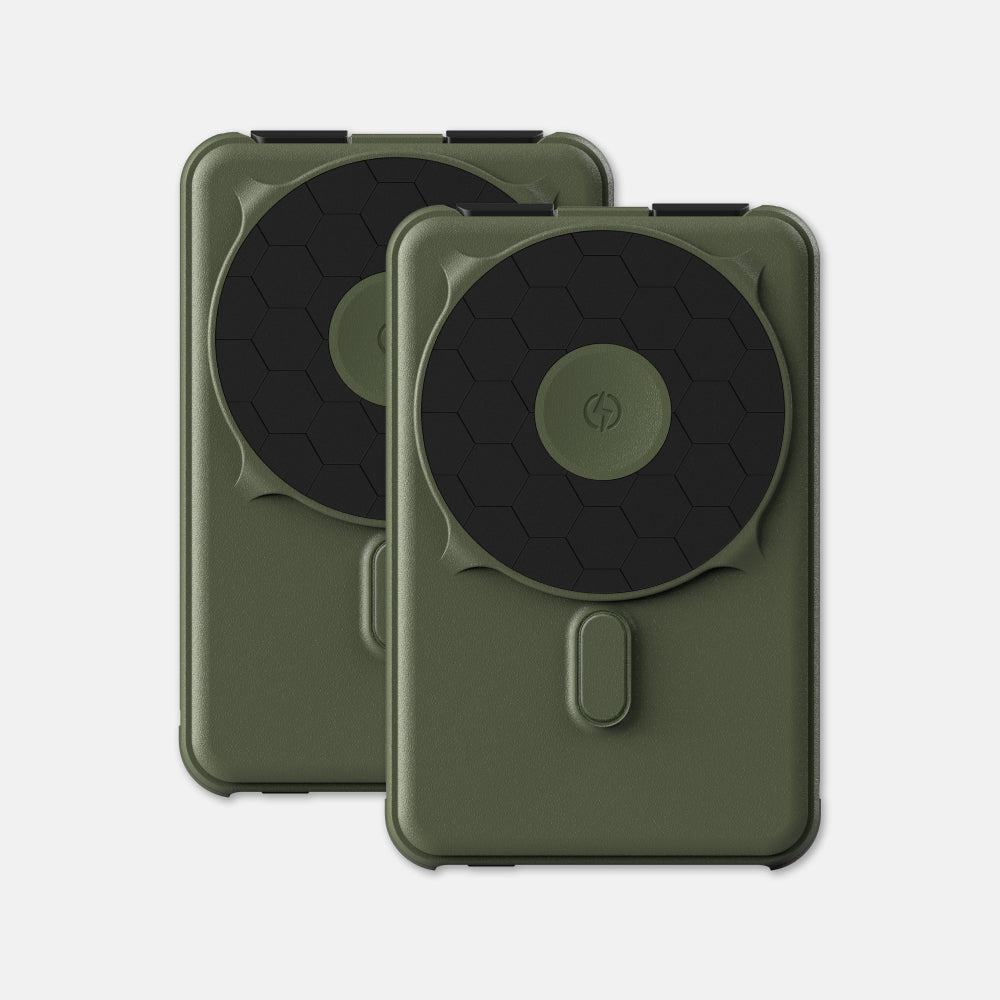 Ridge Power Bank - 10k mAh Bundle - Matte Olive - 2-Pack