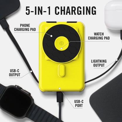 Ridge Power Bank - 10k mAh Bundle - Hyper Lime - 3-Pack