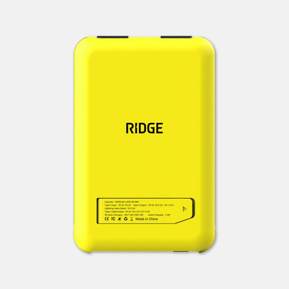 Ridge Power Bank - 10k mAh - Hyper Lime