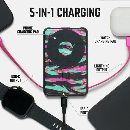Ridge Power Bank - 10k mAh - Neon Tiger