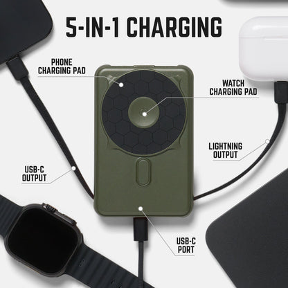 Ridge Power Bank - 10k mAh Bundle - Matte Olive - 2-Pack