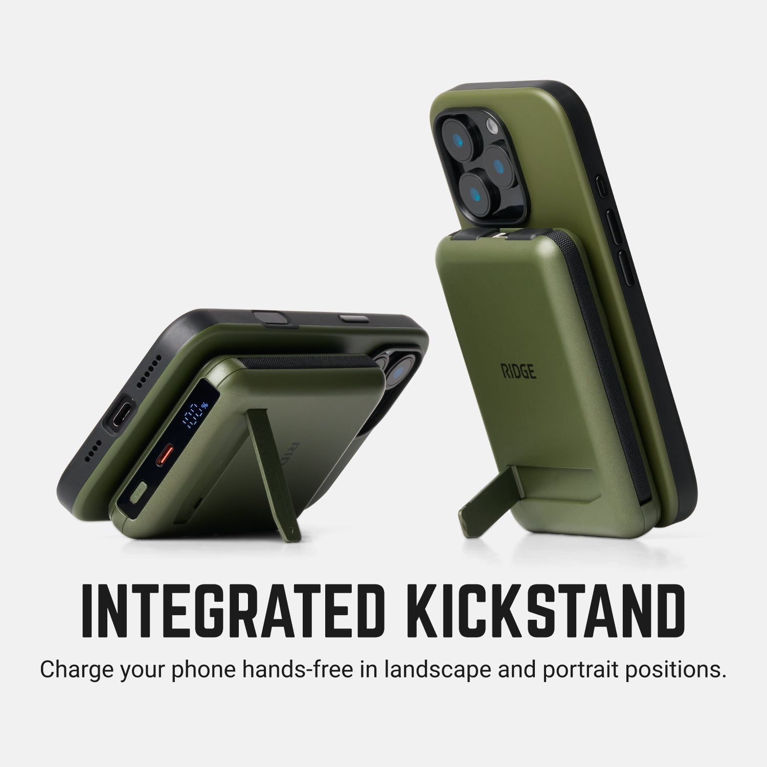 Ridge Power Bank - 10k mAh Bundle - Matte Olive - 2-Pack