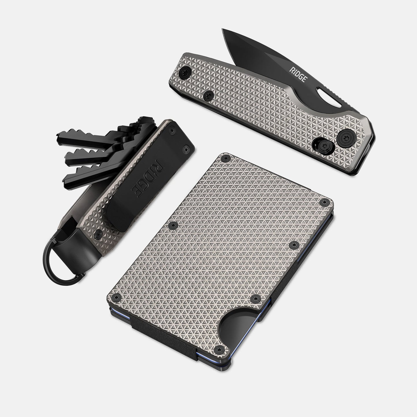 Daily Survival Set - Guilloché Titanium
