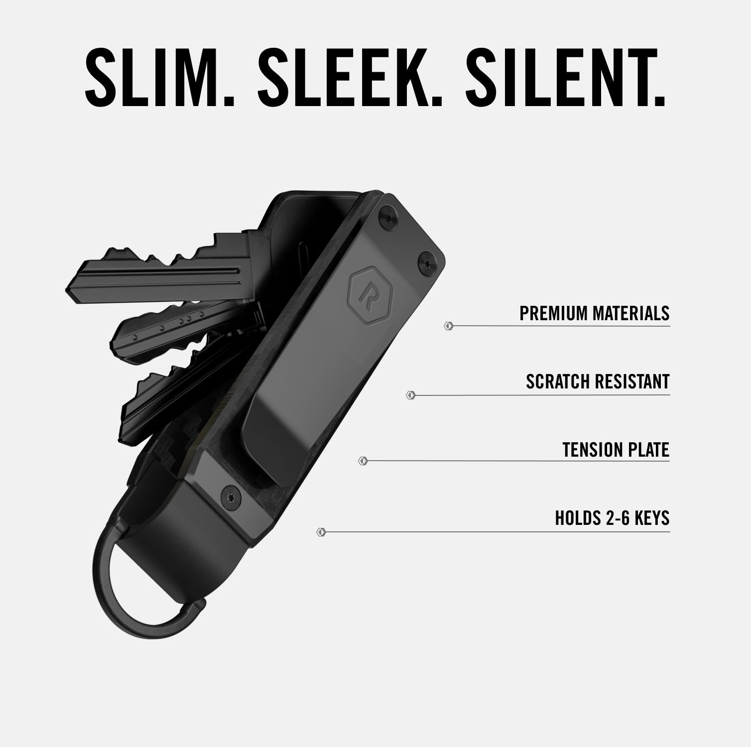 Ridge KeyCase - Platinum