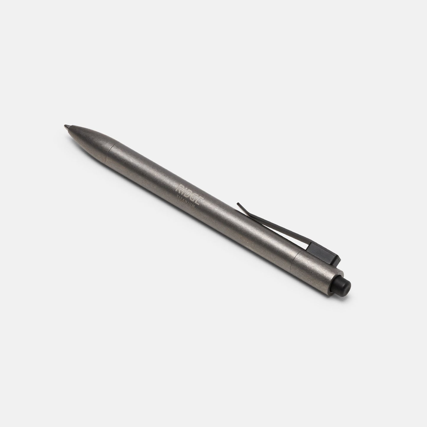 Ridge Click Pen - Stonewashed Titanium