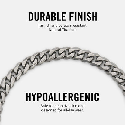 Curb Chain Kit - Titanium - Medium