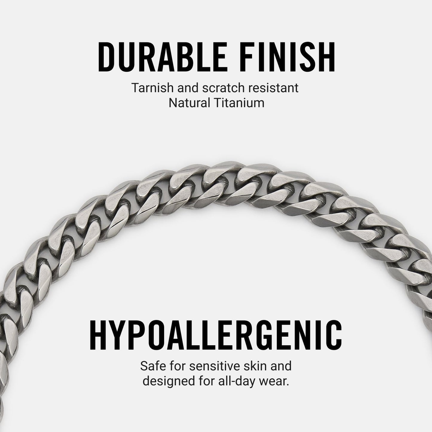 Curb Chain Kit - Titanium - Large