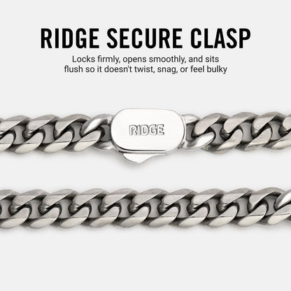 5mm Curb Chain - Titanium - 22"
