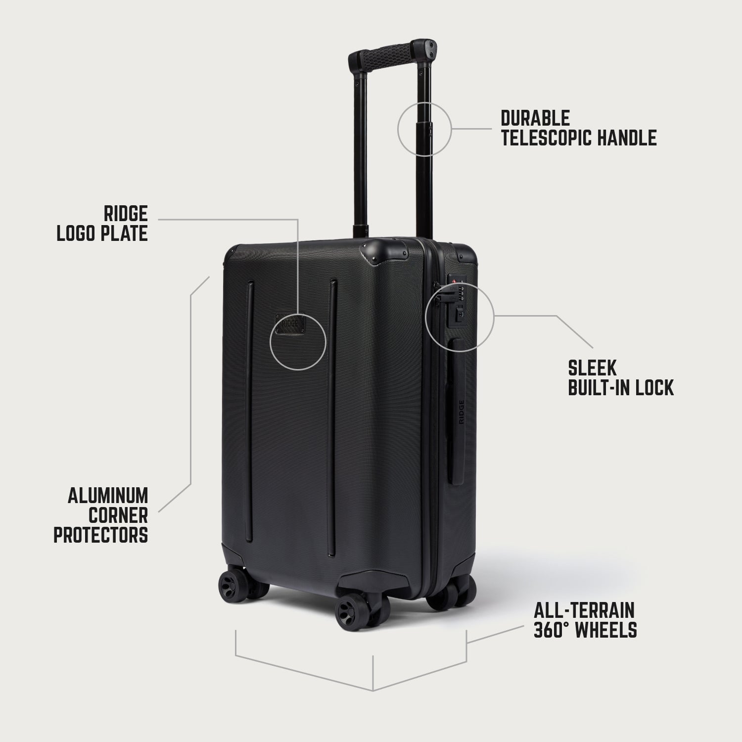 Ridge Carry-On Royal Black